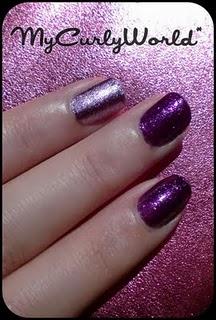 * Uñas Purple Chrome *