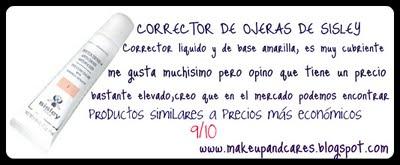 Correctores de ojeras, comparación en cuanto al criterio de cobertura y duración.