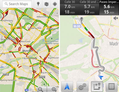 Google Maps ya muestra el estado del tráfico en algunas ciudades de España