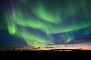 Aurora boreal, ejemplo de plasma en estado luminiscente