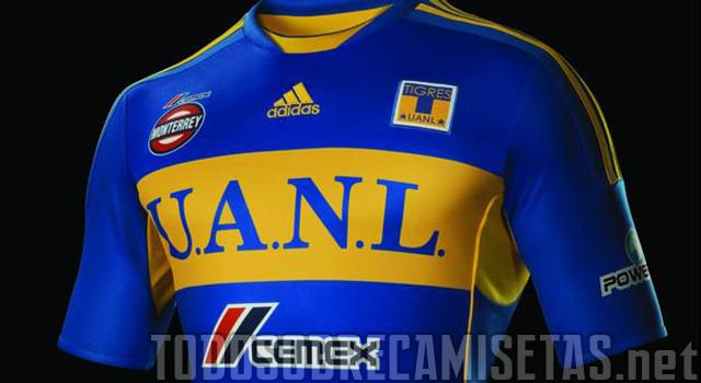 Nueva camiseta de visitante Adidas de los Tigres UANL; 2011-2012