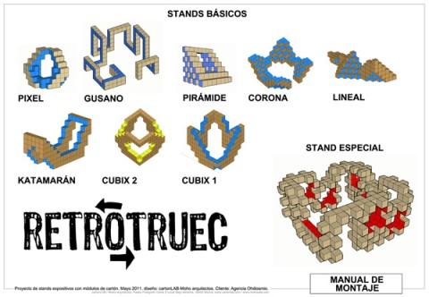 Stands modulares de cartón