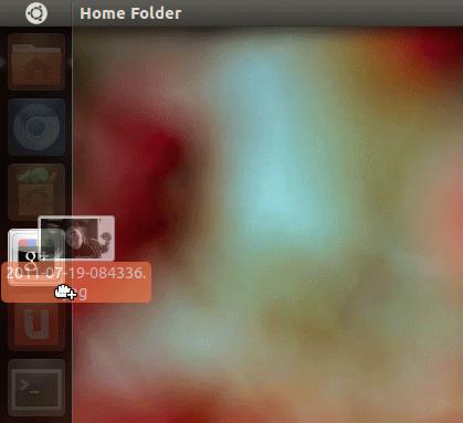 Arrastrar y soltar imágenes y fotografías de Picasa/Google + usando Ubuntu Unity Launcher