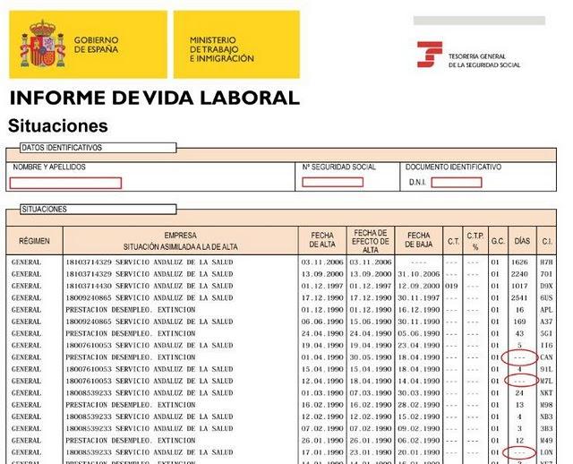 Solicitud vida laboral Solicitud vida laboral