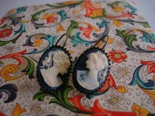 PENDIENTES CAMAFEO AZUL PENDIENTES CAMAFEO AZUL