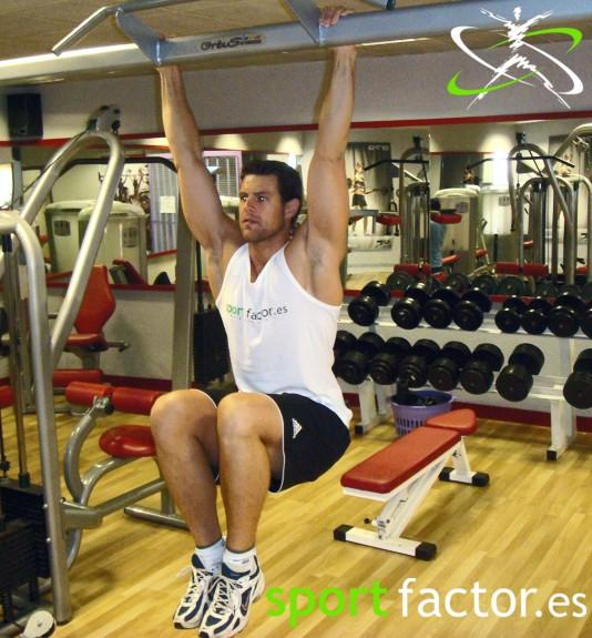 Elevaciones de piernas, suspendido en barra fija Esculpe SUS cinco partes del cuerpo favoritas