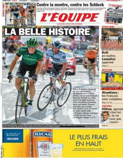 PRENSA DEPORTIVA 23 JULIO 2011 (L,EQUIPE, MARCA, SPORT)