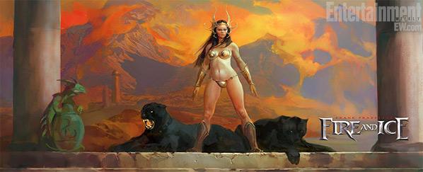 Concept Art para Fire & Ice de Robert Rodriguez