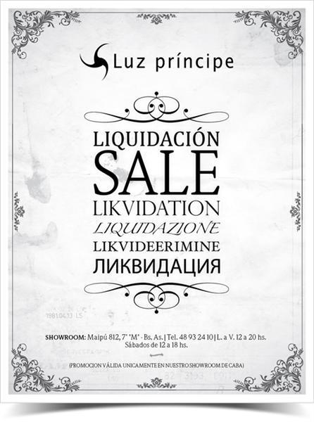 Más liquidaciones!!!! Blaqué, Luz Príncipe, Kosiuko, By Deep Más liquidaciones!!!! Blaqué, Luz Príncipe, Kosiuko, By Deep