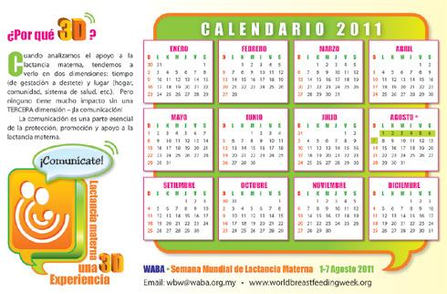Semana Mundial de la Lactancia Materna 2011. Una experiencia 3D. ¿Por qué 3D? Cuando analizamos el apoyo a la lactancia materna, tendemos a verlo en dos dimensiones: tiempo (de gestación a destete) y lugar (hogar, comunidad, sistema de salud, etc.). Pero<br /></div> ninguno tiene mucho impacto sin una TERCERA dimensión – ¡la comunicación! La comunicación es una parte esencial de la protección, promoción y apoyo a la lactancia materna.
