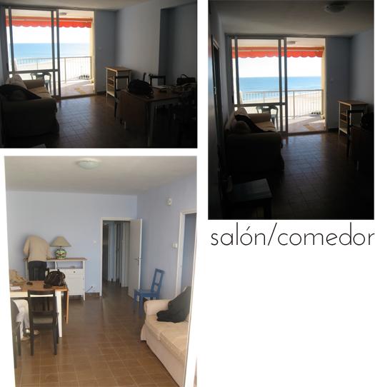 proyectos três: el ANTES de un apartamento en la playa salon antes