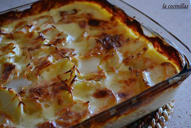 PATATAS GRATINADAS CON NATA Y QUESO PATATAS GRATINADAS CON NATA Y QUESO