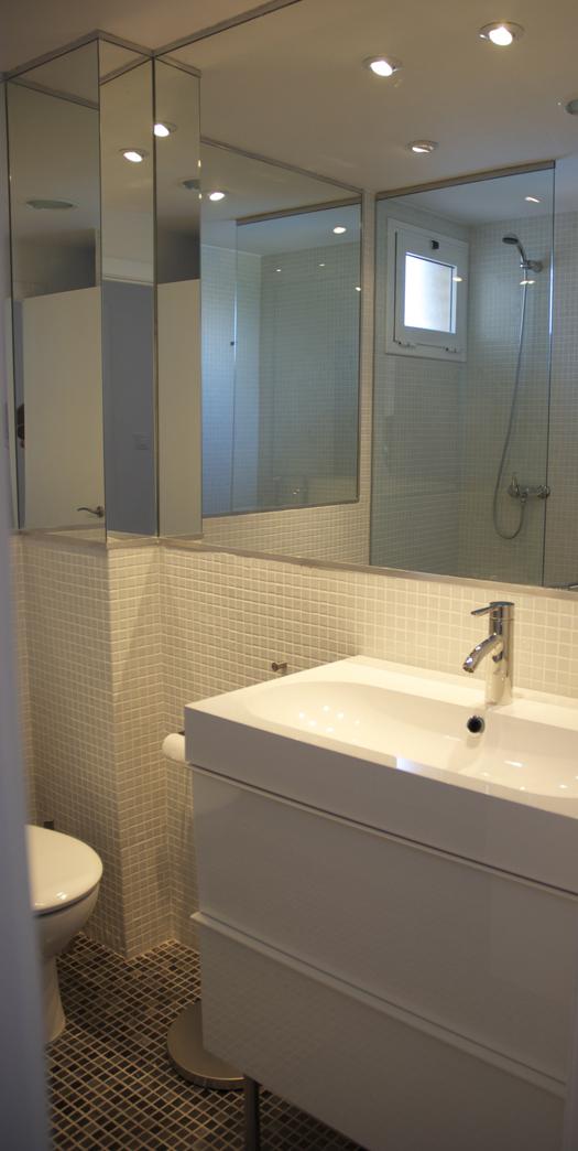 proyectos três: el DESPUÉS de un apartamento en la playa baño3