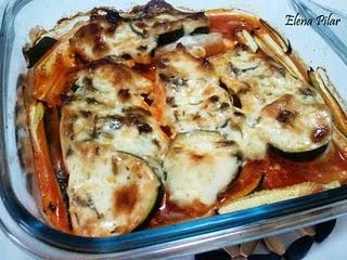 Lomos de Merluza gratinados al horno con Calabacín y Mahonesa