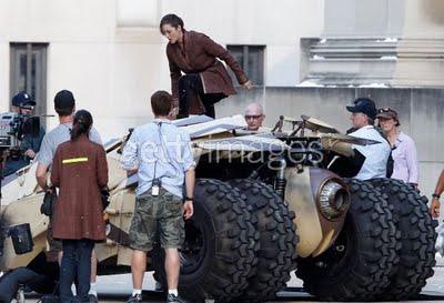 Foto de Joseph Gordon-Levitt en el rodaje de 'The Dark Knight Rises'