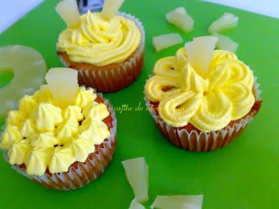 Cupcakes de piña