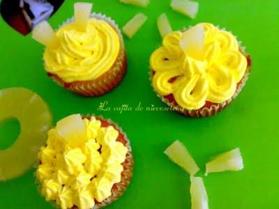 Cupcakes de piña