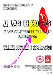 Acto homenaje a las 13 Rosas 2011 Acto homenaje a las 13 Rosas 2011