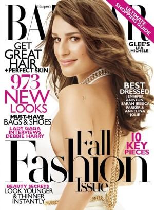 Lea Michele impresionante en Harper's Bazaar de Septiembre