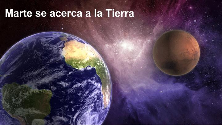 Tierra y marte mas cerca que nunca Tierra y marte mas cerca que nunca
