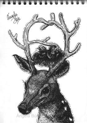 El ciervo y su reflejo El ciervo y su reflejo