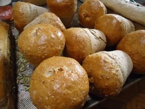 Pan de maceta con pepitas de calabaza