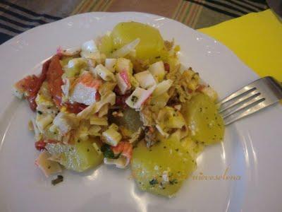 Ensalada de patata con aroma de hierbabuena Ensalada de patata con aroma de hierbabuena