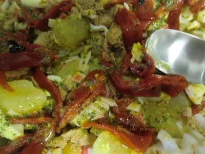 Ensalada de patata con aroma de hierbabuena Ensalada de patata con aroma de hierbabuena