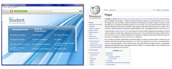 Encarta y Wikipedia Cómo detectar plagios de texto, imágenes y audio