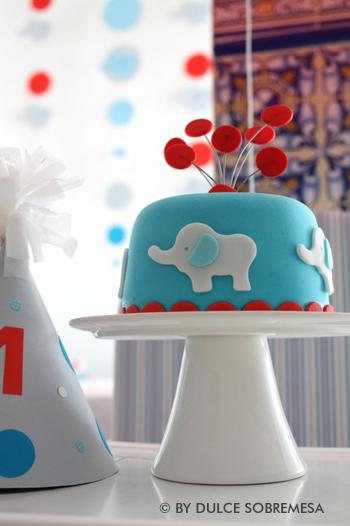 tarta-fiesta-1er-cumple-dulce-sobremesa Elefantes y un 1er cumpleaños