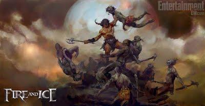 Arte conceptual de 'Fire and Ice', de Robert Rodríguez Arte conceptual de 'Fire and Ice', de Robert Rodríguez
