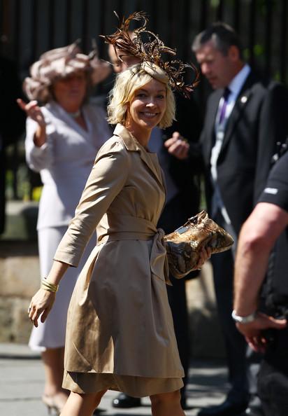 Alice Dallaglio arrives for the Royal wedding of Zara Phillips and Mike Tindall at Canongate Kirk on July 30, 2011 in Edinburgh, Scotland. The Queen's granddaughter Zara Phillips will marry England rugby player Mike Tindall today at Canongate Kirk. Many royals are expected to attend including the Duke and Duchess of Cambridge.