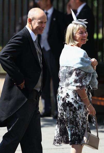 Sir Clive Woodward and wife Jane Woodward arrive for the Royal wedding of Zara Phillips and Mike Tindall at Canongate Kirk on July 30, 2011 in Edinburgh, Scotland. The Queen's granddaughter Zara Phillips will marry England rugby player Mike Tindall today at Canongate Kirk. Many royals are expected to attend including the Duke and Duchess of Cambridge.