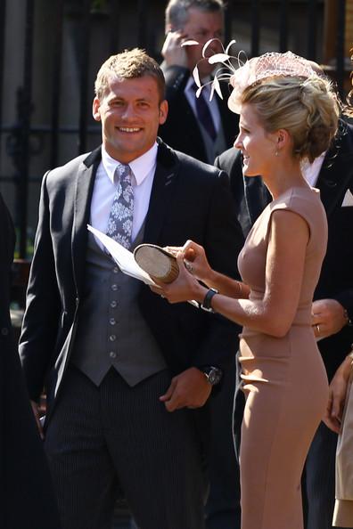 Mark Cueto departs from the Royal wedding of Zara Phillips and Mike Tindall at Canongate Kirk on July 30, 2011 in Edinburgh, Scotland. The Queen's granddaughter Zara Phillips will marry England rugby player Mike Tindall today at Canongate Kirk. Many royals are expected to attend including the Duke and Duchess of Cambridge.