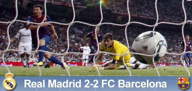 El Barça encarrila la Supercopa con un empate en el Bernabéu
