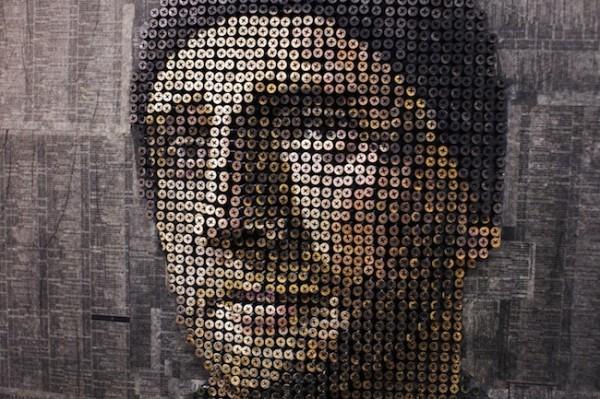 Dibujos hechos con miles de tornillos Dibujos hechos con miles de tornillos