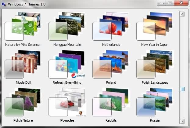 Descarga mas de 100 Themes para Windows 7