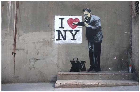 Banksy, un artista callejero.