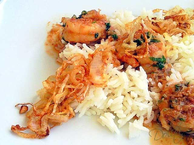 LANGOSTINOS AGRIDULCES CON ARROZ BASMATI LANGOSTINOS AGRIDULCES CON ARROZ BASMATI