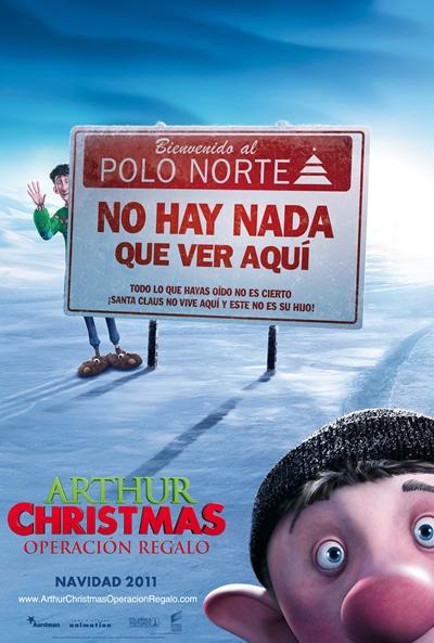 Teaser póster español de 'Arthur Christmas: Operación Regalo'