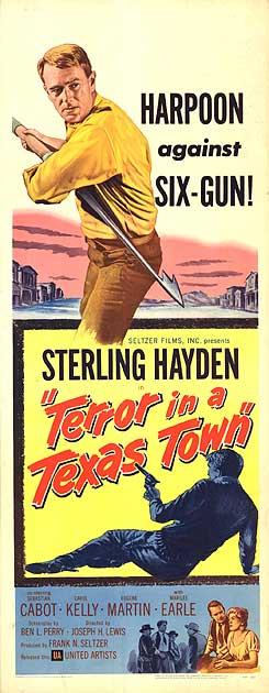 poster Escoge arma: “Terror in a Texas town”, un western con rarezas de Joseph H. Lewis