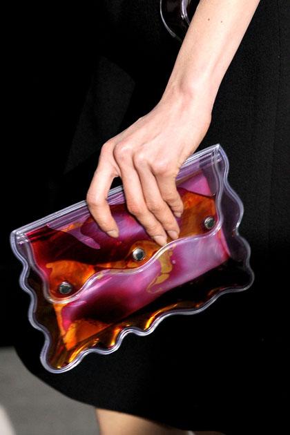 Christopher Kane Aqua Clutch