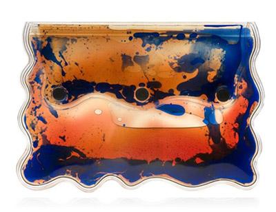 Christopher Kane Aqua Clutch