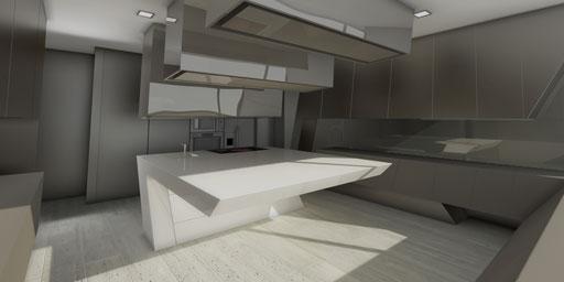 A-cero Projects Proceso creativo de una cocina ubicada en una lujosa vivienda unifamiliar de Madrid