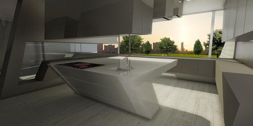 A-cero Projects Proceso creativo de una cocina ubicada en una lujosa vivienda unifamiliar de Madrid