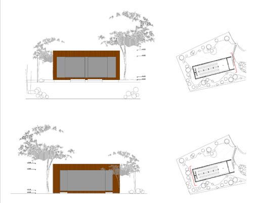 A-CERO PRESENTA UNA BIBLIOTECA A-CERO TECH UBICADA EN LOS EXTERIORES DE UNA VIVIENDA UNIFAMILIAR EN CORUÑA