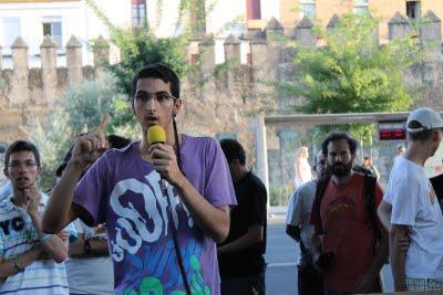 Concentración del 15-M en el Parlamento de Andalucía Concentración del 15-M en el Parlamento de Andalucía