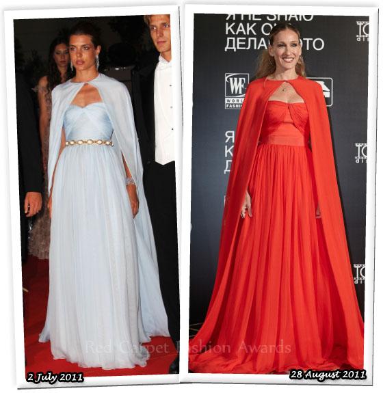 Quién llevaba Giambattista Valli Couture mejor? Charlotte Casiraghi o Sarah Jessica Parker