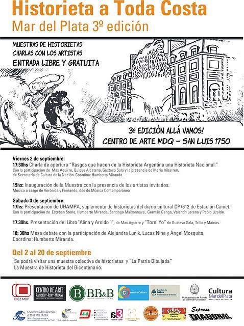 HISTORIETA A TODA COSTA: 3° edición de la muestra en Mar del Plata
