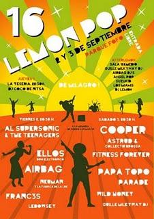Horarios Lemon Pop 2011 Horarios Lemon Pop 2011